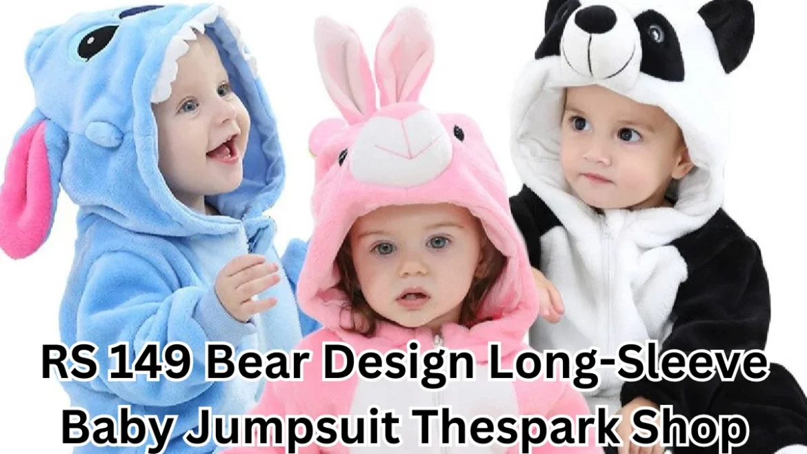 RS 149 Bear Design Long-Sleeve Baby Jumpsuit TheSpark Shop