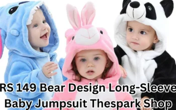 rs 149 bear design long-sleeve baby jumpsuit thespark shop